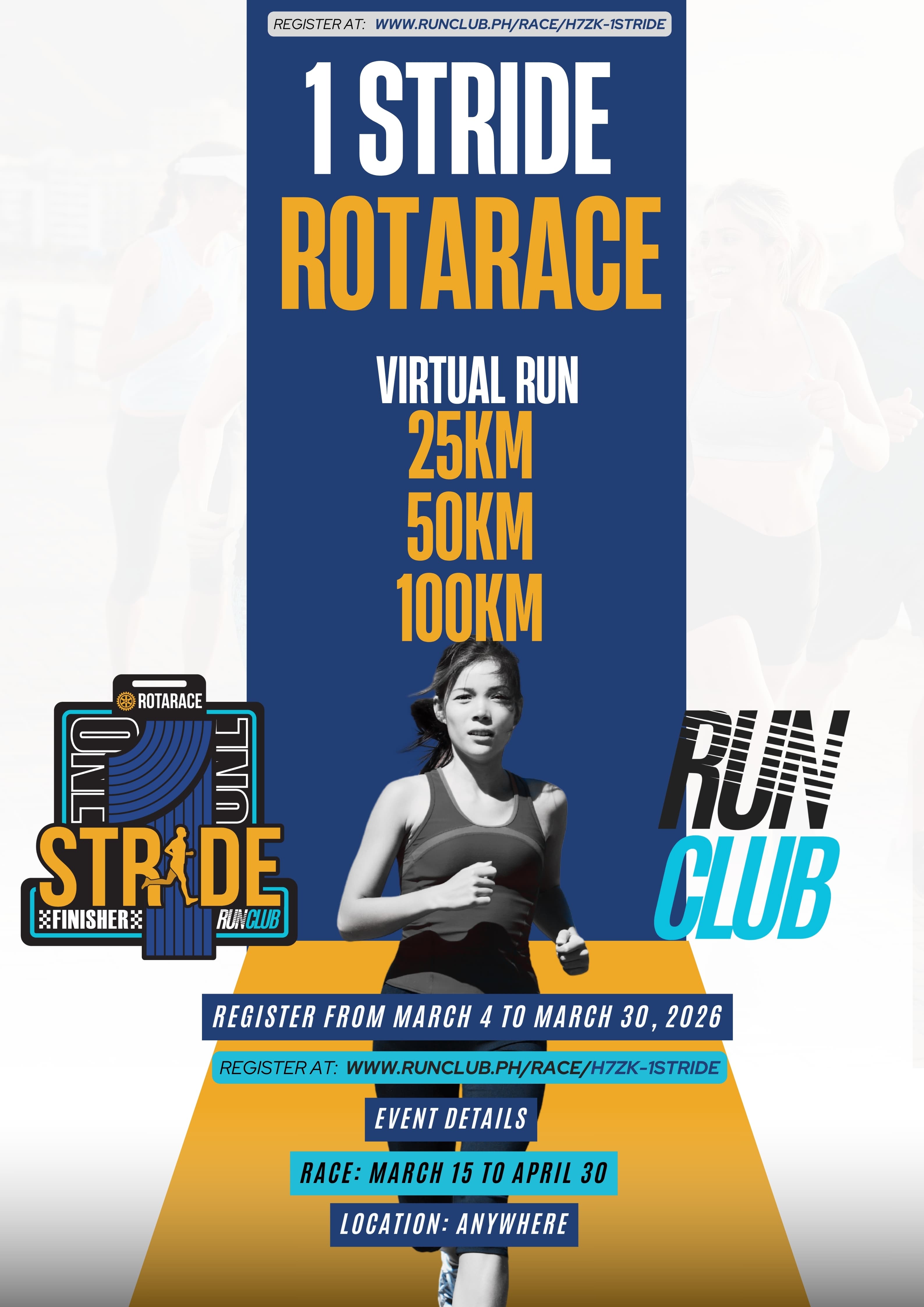 1 Stride Rotarace Virtual Run 2026